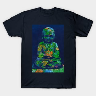 Buddha Floral Collage T-Shirt